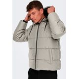 ONLY & SONS Steppjacke "ONSMARLON LIFE HOOD PUFFER JACKET OTW VD", mit Kapuze