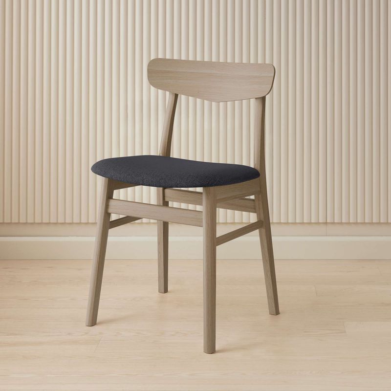 Hammel Furniture Esszimmerstuhl "Findahl by Hammel Mosbøl", Massivholz, gepolsterte Sitzfläche, versch. Farbvarianten