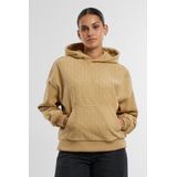 URBAN CLASSICS Kapuzenpullover "Urban Classics Ladies Jacquard Velvet Oversized Hoodie", (1 tlg.)