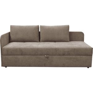 alina Schlafsofa "Marla", inkl. Stauraum & 2 Rückenkissen, Armlehne wahlweise links oder rechts