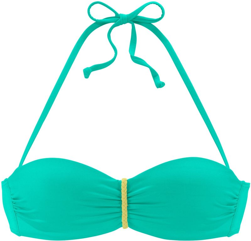 Venice Beach Bügel-Bandeau-Bikini-Top "Anna", mit geflochtenen Details