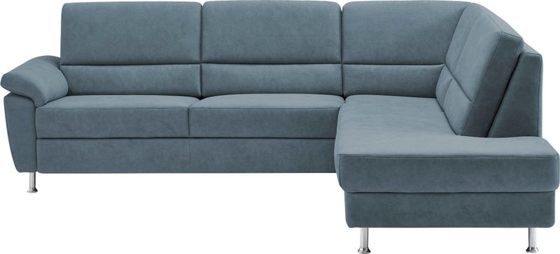 CALIZZA INTERIORS Ecksofa "Onyx L-Form", Ottomane links oder rechts, wahlweise mit Bettfunktion, Breite 257 cm
