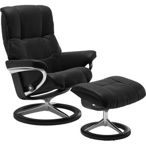 Stressless Relaxsessel "Mayfair", (Set, Relaxsessel mit Hocker), mit Hocker, mit Signature Base, Grö�ße S, M & L, Gestell Schwarz