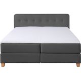 Home affaire Boxspringbett "Fargo", in Überlänge 220 cm, mit Topper, 3 Ausführungen, 4, Breiten