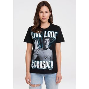 LOGOSHIRT T-Shirt "Star Trek - Spock, Live Long", mit lizenziertem Print