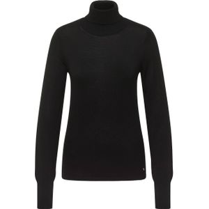 Mustang Damen Langarmpullover Strickpullover schwarz