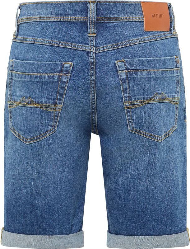 Mustang Herren Jeans-Short Style Washington mittelblau