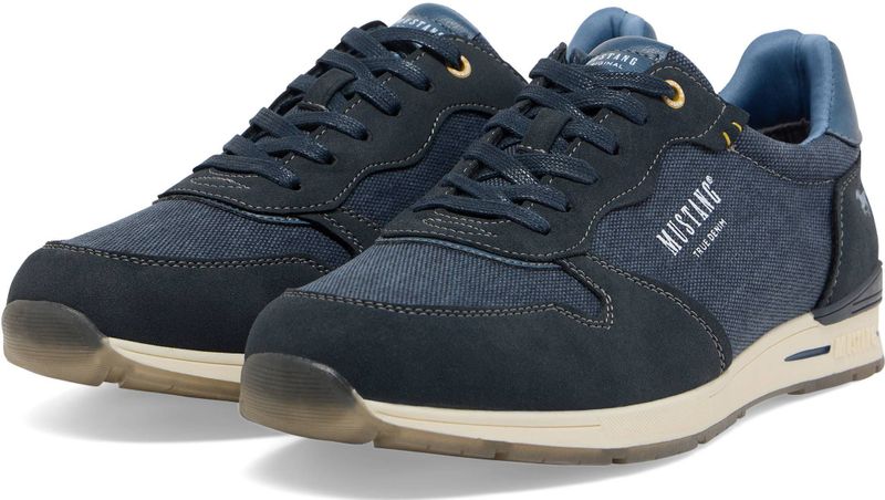 Mustang Herren Sneaker Herren Schnürhalbschuh dunkelblau