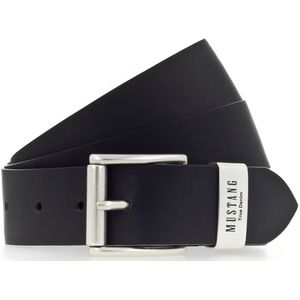 Mustang Herren Gürtel Ledergürtel schwarz