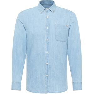 Mustang Herren Langarmhemd Style Cullman hellblau