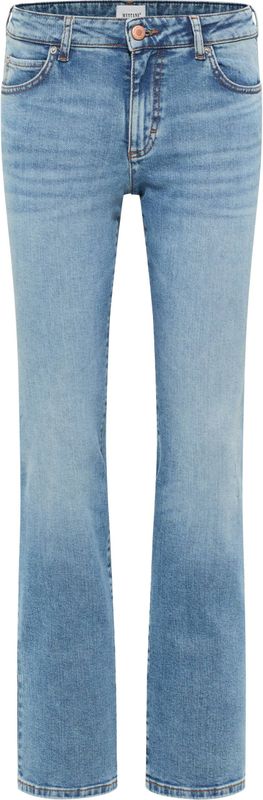 Mustang Damen Jeans Style Crosby Relaxed Straight hellblau