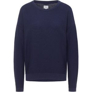 Mustang Damen Langarmpullover Strickpullover dunkelblau