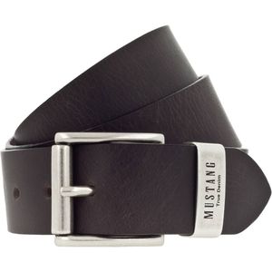 Mustang Herren Gürtel Ledergürtel dunkelbraun