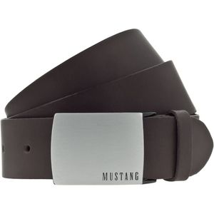 Mustang Herren Gürtel Ledergürtel dunkelbraun