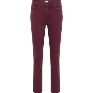 Mustang Damen Jeans Style Crosby Relaxed Slim 7/8 dunkelrot