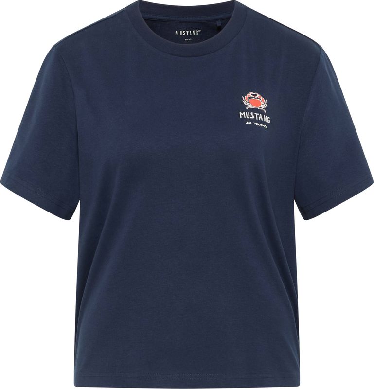 Mustang Damen T-Shirt Style Monroe dunkelblau