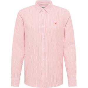 Mustang Herren Langarmhemd Style Rawlins rot