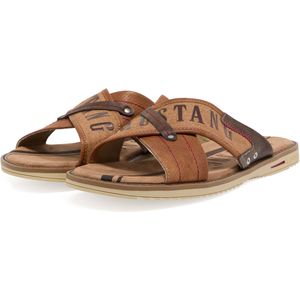 Mustang Herren Style Pantolette cognac