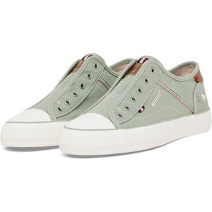 Mustang Damen Sneaker Style Slipper hellgrün