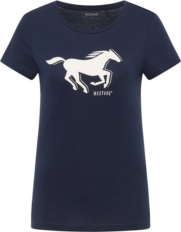 Mustang Damen T-Shirt Style Loa dunkelblau