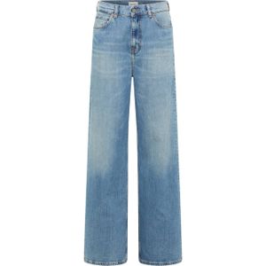 Mustang Damen Jeans Style Luise Wide mittelblau