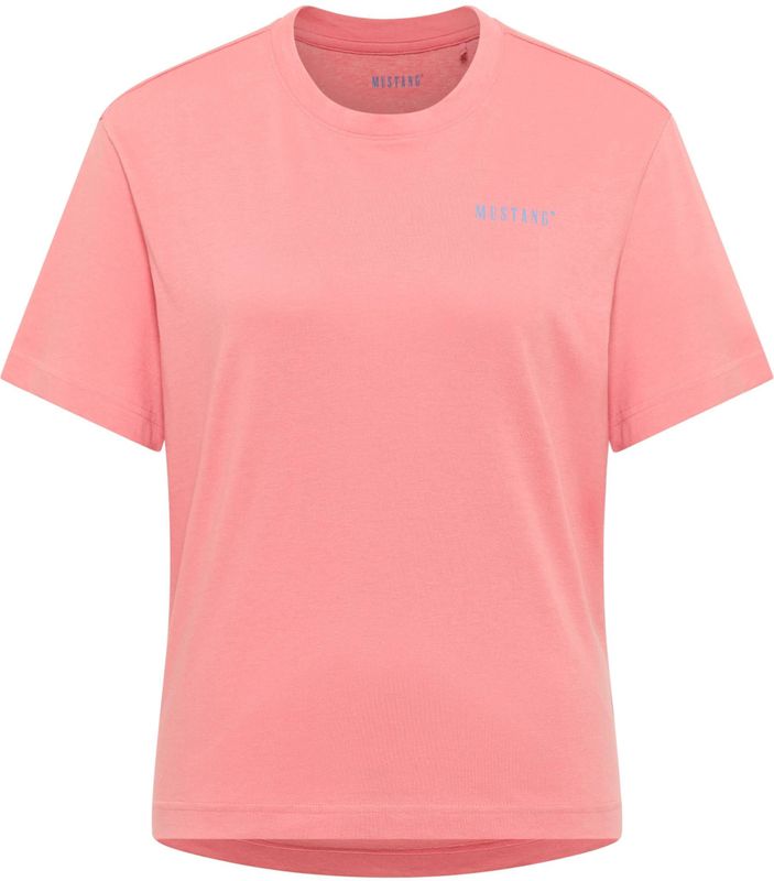 Mustang Damen T-Shirt Style Floris rosa