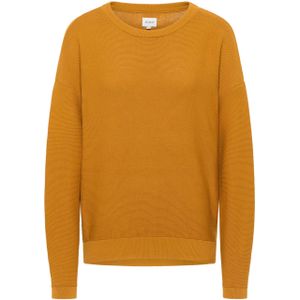 Mustang Damen Langarmpullover Strickpullover curry