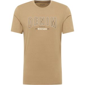 Mustang Herren T-Shirt Style Austin hellbraun