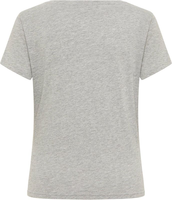 Mustang Damen T-Shirt T-Shirt grau meliert