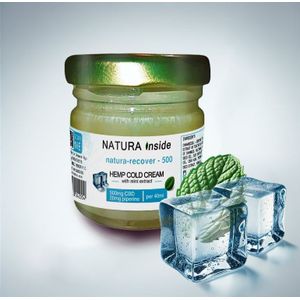 Natura Inside Hemp Cold Cream – 500mg CBD, 20mg Piperine & Mint Extract, 40ml