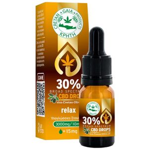 Cretan Gaia Full Spectrum Cannabis Oil – 30% CBD with Cretan Olive Oil, 10ml
