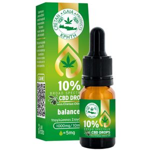 Cretan Gaia Full Spectrum Cannabis Oil – 10% CBD with Cretan Olive Oil, 10ml