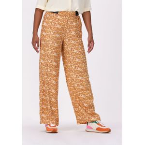 Oranje Scotch & Soda Wijde Broek High-rise Wide-leg Drapey Pyjama Pants