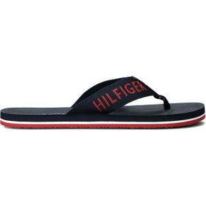 Tommy Hilfiger Heren Slippers Classic Comfort Beach Sandal - Blauw - Maat 41