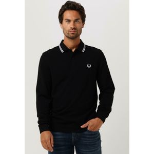 Zwarte Fred Perry Ls Twin Tipped Shirt