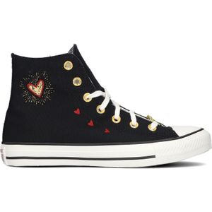 Converse Dames Hoge Sneakers Chuck Taylor All Star Hi - Zwart - Maat 37,5