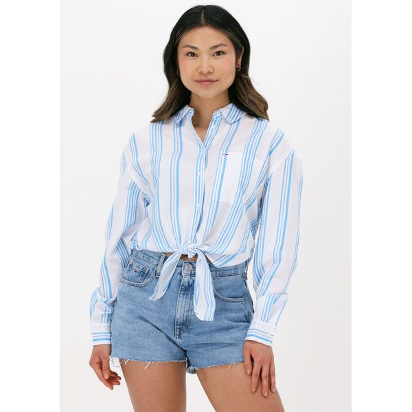 adl Oversized blouse blauw-wit gestreept patroon casual uitstraling Mode Blouses Oversized blouses 