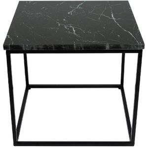 Kick Bijzettafel Marble - Zwart