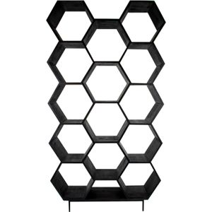 Kick open wandkast Hexagon - Antraciet