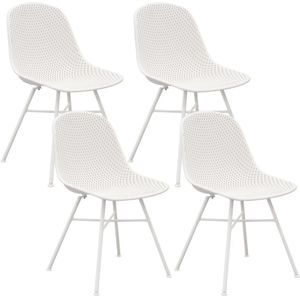 Set van 4 Kick tuinstoel Sol - Wit