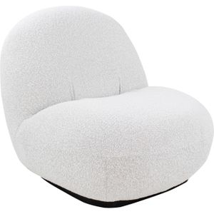 Kick Fauteuil Evi - Bouclé - Wit