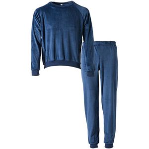 Huispak 2-delig - blauw - maat L/XL