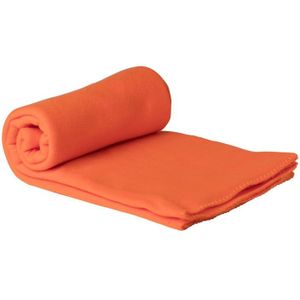 Fleece Deken - Oranje - 160x130 cm