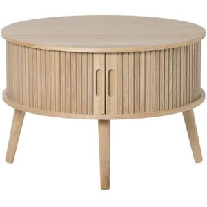 Tafel/kast Uppsala rond - naturel - ø60x40 cm