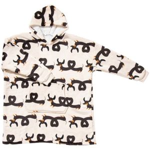 Oversized hoodie teckel - one size