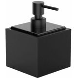 Decor Walther - Brownie - Zeepdispenser - Zwart - Kunstleer / Porselein - 430 ml