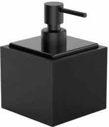 Decor Walther - Brownie - Zeepdispenser - Zwart - Kunstleer / Porselein - 430 ml