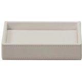 Decor Walther - Brownie - Zeepschaal - Zand - Kunstleer - 3,7 x 13 x 9,5 cm