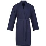 Badjas Kimono Esprit Men Easy Waffle Navy Blue-XL