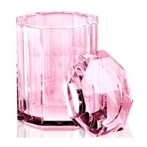 Decor Walther - Kristall - Badkamerorganizer - Roze - Glas - Met Deksel